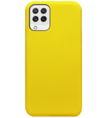 ADEL Siliconen Back Cover Softcase Hoesje voor Samsung Galaxy M22/ A22 (4G) - Geel