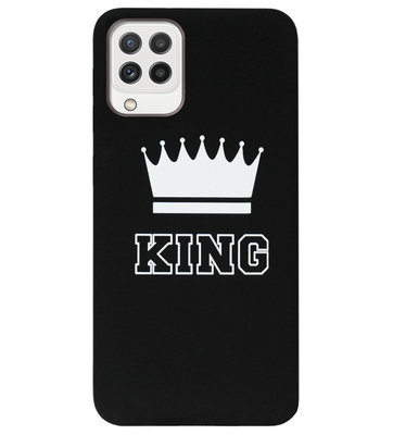 ADEL Siliconen Back Cover Softcase Hoesje voor Samsung Galaxy M22/ A22 (4G) - King