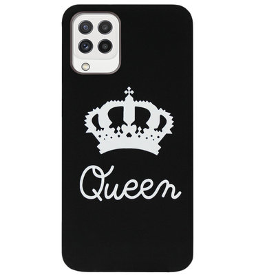 ADEL Siliconen Back Cover Softcase Hoesje voor Samsung Galaxy M22/ A22 (4G) - Queen