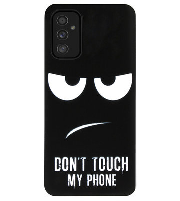ADEL Siliconen Back Cover Softcase Hoesje voor Samsung Galaxy M52 - Don't Touch My Phone