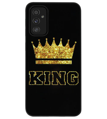 ADEL Siliconen Back Cover Softcase Hoesje voor Samsung Galaxy M52 - King Koning