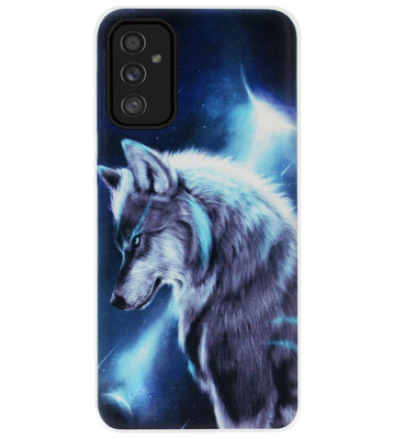 ADEL Siliconen Back Cover Softcase Hoesje voor Samsung Galaxy M52 - Wolf