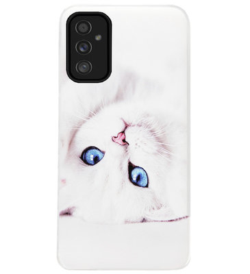 ADEL Siliconen Back Cover Softcase Hoesje voor Samsung Galaxy M52 - Katten