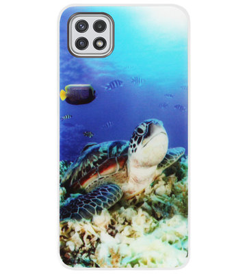 ADEL Siliconen Back Cover Softcase Hoesje voor Samsung Galaxy A22 (5G) - Schildpad