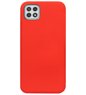 ADEL Siliconen Back Cover Softcase Hoesje voor Samsung Galaxy A22 (5G) - Rood