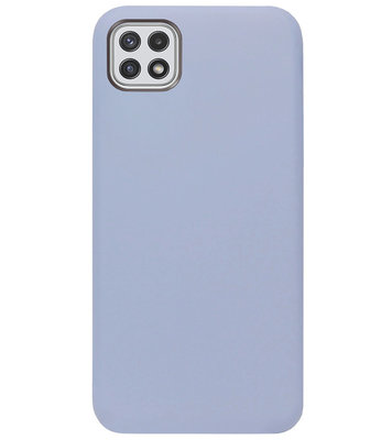 ADEL Premium Siliconen Back Cover Softcase Hoesje voor Samsung Galaxy A22 (5G) - Lavendel Grijs