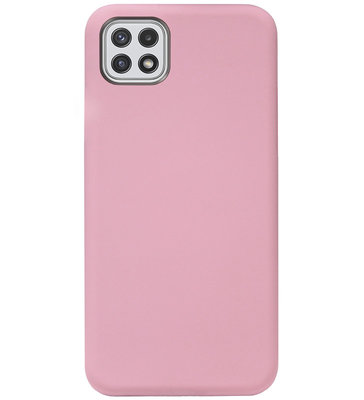 ADEL Siliconen Back Cover Softcase Hoesje voor Samsung Galaxy A22 (5G) - Roze
