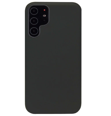 ADEL Siliconen Back Cover Softcase Hoesje voor Samsung Galaxy S22 - Zwart