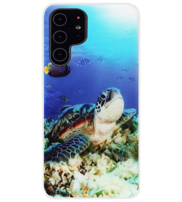 ADEL Siliconen Back Cover Softcase Hoesje voor Samsung Galaxy S22 Plus - Schildpad