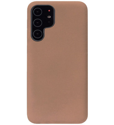 ADEL Siliconen Back Cover Softcase Hoesje voor Samsung Galaxy S22 Plus - Bruin