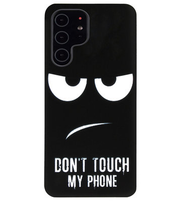ADEL Siliconen Back Cover Softcase Hoesje voor Samsung Galaxy S22 Plus - Don't Touch My Phone