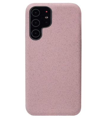ADEL Tarwe Stro TPU Back Cover Softcase Hoesje voor Samsung Galaxy S22 Plus - Duurzaam Afbreekbaar Milieuvriendelijk Roze
