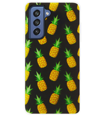 ADEL Siliconen Back Cover Softcase Hoesje voor Samsung Galaxy S21 FE - Ananas