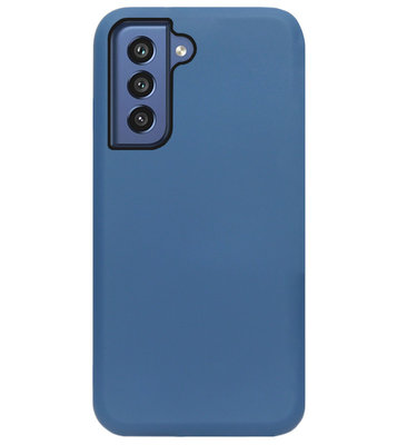 ADEL Premium Siliconen Back Cover Softcase Hoesje voor Samsung Galaxy S21 FE - Blauw