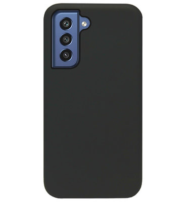 ADEL Siliconen Back Cover Softcase Hoesje voor Samsung Galaxy S21 FE - Zwart