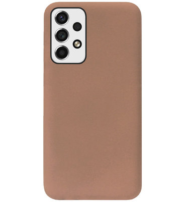 ADEL Siliconen Back Cover Softcase Hoesje voor Samsung Galaxy A53 - Bruin