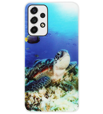 ADEL Siliconen Back Cover Softcase Hoesje voor Samsung Galaxy A73 - Schildpad