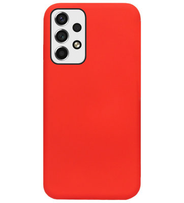ADEL Siliconen Back Cover Softcase Hoesje voor Samsung Galaxy A73 - Rood