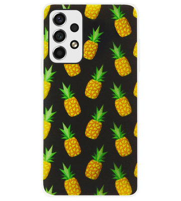 ADEL Siliconen Back Cover Softcase Hoesje voor Samsung Galaxy A73 - Ananas