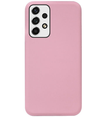 ADEL Siliconen Back Cover Softcase Hoesje voor Samsung Galaxy A73 - Roze