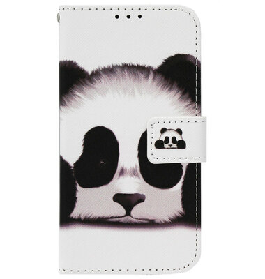 ADEL Kunstleren Book Case Pasjes Portemonnee Hoesje voor Samsung Galaxy A33 - Panda