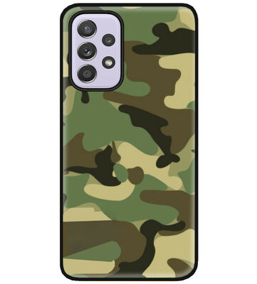 ADEL Siliconen Back Cover Softcase Hoesje voor Samsung Galaxy A33 - Camouflage