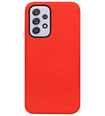 ADEL Siliconen Back Cover Softcase Hoesje voor Samsung Galaxy A33 - Rood