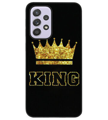 ADEL Siliconen Back Cover Softcase Hoesje voor Samsung Galaxy A33 - King Koning