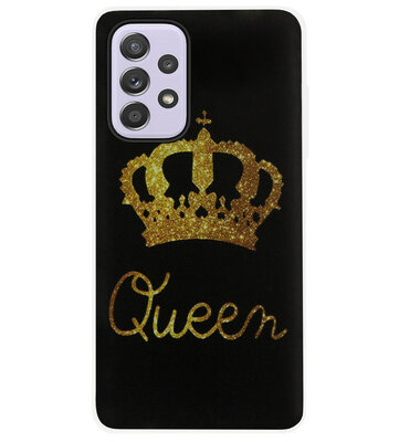 ADEL Siliconen Back Cover Softcase Hoesje voor Samsung Galaxy A33 - Queen Koningin