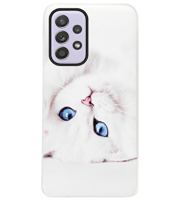 ADEL Siliconen Back Cover Softcase Hoesje voor Samsung Galaxy A33 - Katten