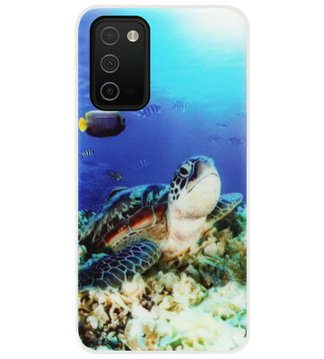 ADEL Siliconen Back Cover Softcase Hoesje voor Samsung Galaxy A03s - Schildpad