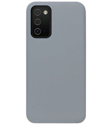 ADEL Siliconen Back Cover Softcase Hoesje voor Samsung Galaxy A03s - Grijs