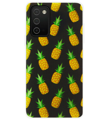 ADEL Siliconen Back Cover Softcase Hoesje voor Samsung Galaxy A03s - Ananas