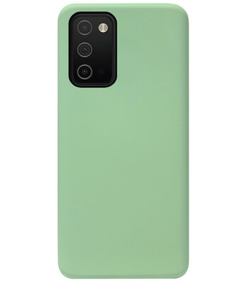ADEL Premium Siliconen Back Cover Softcase Hoesje voor Samsung Galaxy A03s - Lichtgroen