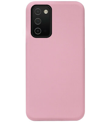 ADEL Siliconen Back Cover Softcase Hoesje voor Samsung Galaxy A03s - Roze