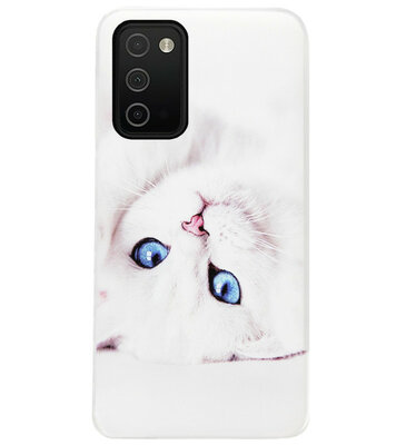 ADEL Siliconen Back Cover Softcase Hoesje voor Samsung Galaxy A03s - Katten