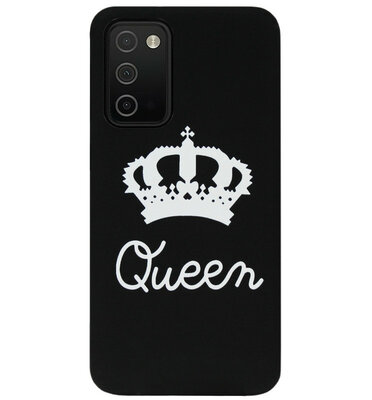 ADEL Siliconen Back Cover Softcase Hoesje voor Samsung Galaxy A03s - Queen