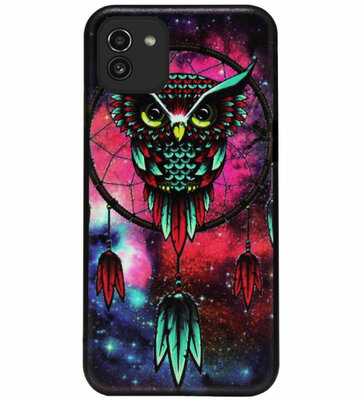 ADEL Siliconen Back Cover Softcase Hoesje voor Samsung Galaxy A03 - Uil