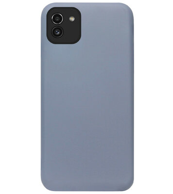 ADEL Premium Siliconen Back Cover Softcase Hoesje voor Samsung Galaxy A03 - Lavendel