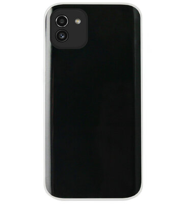 ADEL Siliconen Back Cover Softcase Hoesje voor Samsung Galaxy A03 - Doorzichtig Transparant