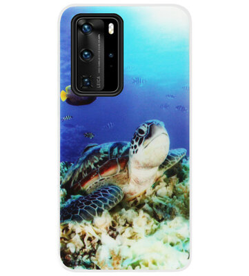 ADEL Siliconen Back Cover Softcase Hoesje voor Huawei P40 - Schildpad