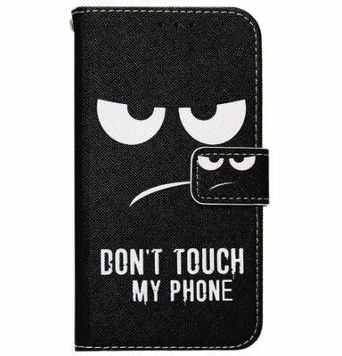 ADEL Kunstleren Book Case Pasjes Portemonnee Hoesje voor Huawei P40 - Don't Touch My Phone