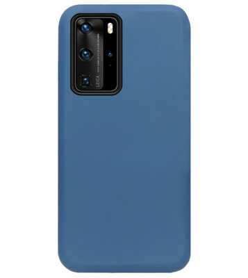 ADEL Premium Siliconen Back Cover Softcase Hoesje voor Huawei P40 - Blauw