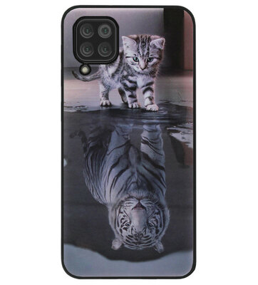 ADEL Siliconen Back Cover Softcase Hoesje voor Huawei P40 Lite - Poezen Schaduw Tijger