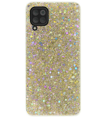ADEL Premium Siliconen Back Cover Softcase Hoesje voor Huawei P40 Lite - Bling Bling Glitter Goud