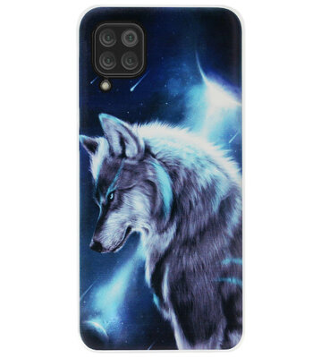ADEL Siliconen Back Cover Softcase Hoesje voor Huawei P40 Lite - Wolf