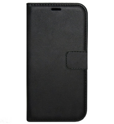 LC.IMEEKE Kunstleren Book Case Portemonnee Pasjes Hoesje voor Huawei P40 Lite E - Zwart