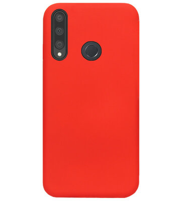 ADEL Siliconen Back Cover Softcase Hoesje voor Huawei P40 Lite E - Rood