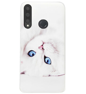 ADEL Siliconen Back Cover Softcase Hoesje voor Huawei P40 Lite E - Katten