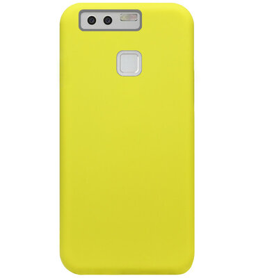 ADEL Siliconen Back Cover Softcase Hoesje voor Huawei P9 - Geel